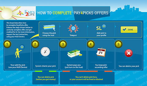 Pay4Picks istruzioni per completare